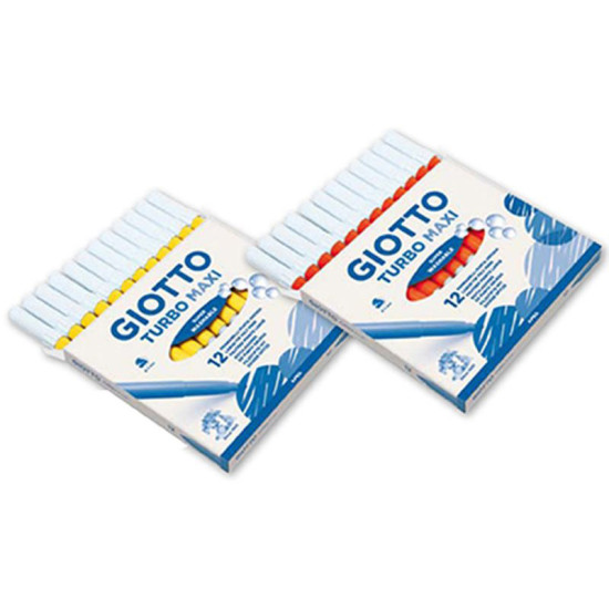 ΜΑΡΚΑΔΟΡΟΙ GIOTTO TURBO MAXI ΧΟΝ. 12τεμ ΜΟΝΟΧΡΩΜΙΕΣ ΜΑΡΚΑΔΟΡΟΙ GIOTTO TURBO MAXI ΧΟΝ. 12τεμ ΜΟΝΟΧΡΩΜΙΕΣ