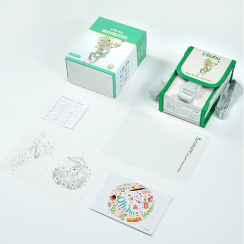 Ohuhu Μαρκαδόροι Ζωγραφικής με Διπλή Μύτη Σετ 24