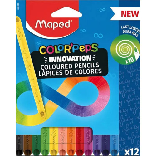 ΞΥΛΟΜΠΟΓΙΑ INFINITY Χ 12 ΤΜΧ Κωδικός : 861600 Η ξυλομπογιά που δεν χρειάζεται ξύσιμο!