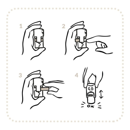 Ταμπόν Colop - Nio,  χρώματα, 4 τεμάχια