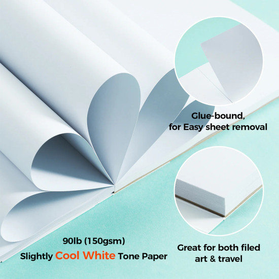 Ohuhu Marker Bleedproof Sketchbook 22.9 x 30.50cm 150gr Ohuhu Marker Bleedproof Sketchbook 22.9 x 30.50cm 150gr