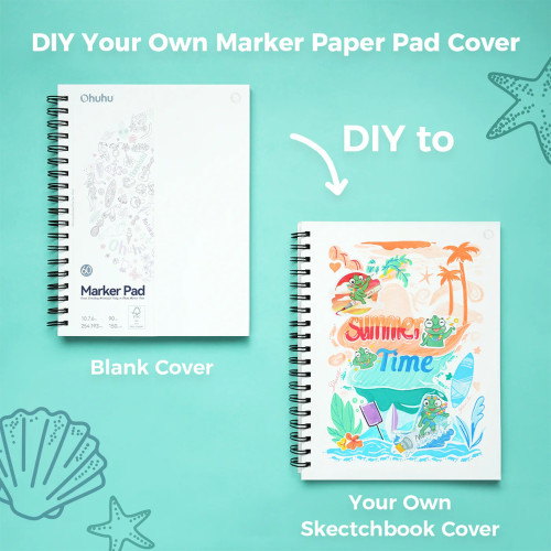 Ohuhu Marker Bleedproof Σπιράλ Sketchbook 19.3 x 25.4cm 150gr Ohuhu Marker Bleedproof Σπιράλ Sketchbook 19.3 x 25.4cm 150gr