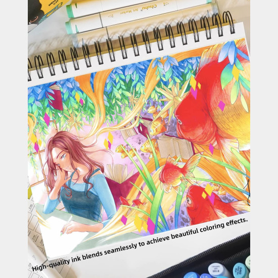 Ohuhu Oahu Alcohol Art Markers Σετ Μαρκαδόρων 40 χρωμάτων Fine & Chisel Ohuhu Oahu Alcohol Art Markers Σετ Μαρκαδόρων 40 χρωμάτων Fine & Chisel