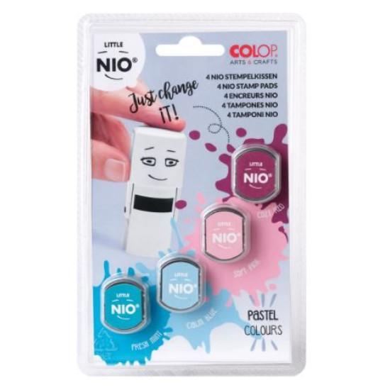Ταμπόν Colop - Nio, παστέλ χρώματα, 4 τεμάχια