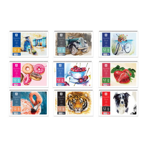 Μπλοκ Ακουαρέλας Νο2 20χ30cm 12Φύλλα Μπλοκ Ακουαρέλας Νο2 20χ30cm 12Φύλλα