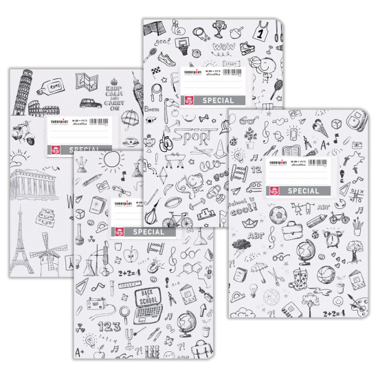 Τετράδιο Doodles Special 50 Φύλλων Τετράδιο Doodles Special 50 Φύλλων