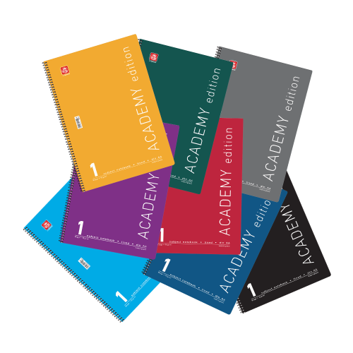 Τετράδιο Σπιράλ 2 Θεμάτων Β5 Academy Typotrust Τετράδιο Σπιράλ 2 Θεμάτων Β5 Academy Typotrust