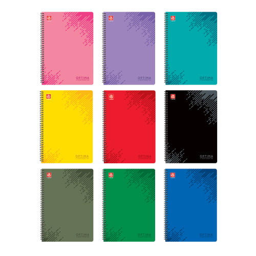 Optima Τετράδιο Σπιράλ A4 3 θεμάτων Optima Τετράδιο Σπιράλ A4 3 θεμάτων
