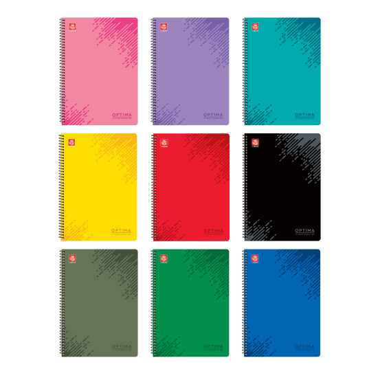 Optima Τετράδιο Σπιράλ A4 3 θεμάτων Optima Τετράδιο Σπιράλ A4 3 θεμάτων