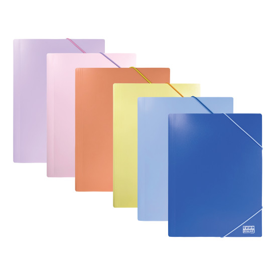 Double Ντοσιέ λάστιχο ΠΑΣΤΕΛ 25x35