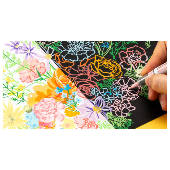 Μαρκαδόροι ακρυλικού πινέλου Ohuhu Direct-ink Nahuku – σετ 24 χρωμάτων σε μαύρη θήκη Μαρκαδόροι ακρυλικού πινέλου Ohuhu Direct-ink Nahuku – σετ 24 χρωμάτων σε μαύρη θήκη