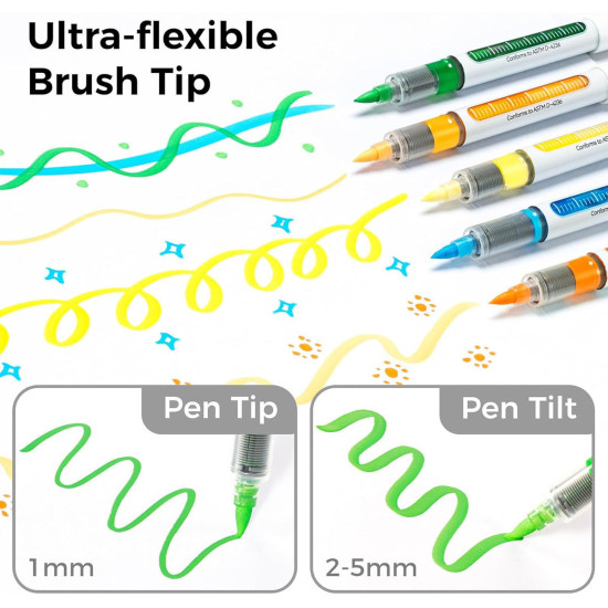 Μαρκαδόροι ακρυλικού πινέλου Ohuhu Direct-ink Nahuku – σετ 24 χρωμάτων σε μαύρη θήκη Μαρκαδόροι ακρυλικού πινέλου Ohuhu Direct-ink Nahuku – σετ 24 χρωμάτων σε μαύρη θήκη