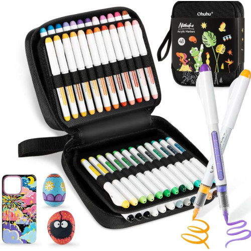 Acrylic Μαρκαδόροι Ζωγραφικής Σετ 48 χρώματα