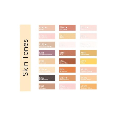 Ohuhu Kaala Alcohol Art Markers Σετ 24 Skin Tones Chisel & Fine Ohuhu Kaala Alcohol Art Markers Σετ 24 Skin Tones Chisel & Fine