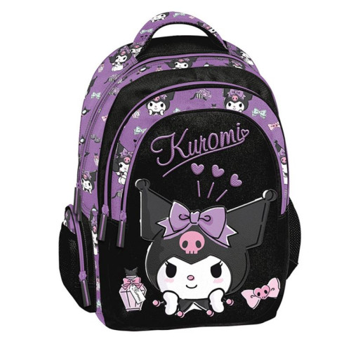 Graffiti Σχολική Τσάντα Πλάτης kuromi με Θήκη για Παγούρι 252211