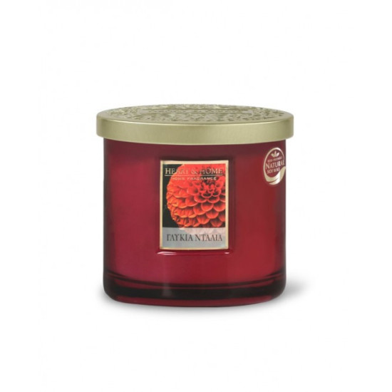 ΑΡΩΜΑΤΙΚΟ ΚΕΡΙ ΜΕ ΔΙΠΛΟ ΦΥΤΙΛΙ ΓΛΥΚΙΑ ΝΤΑΛΙΑ HEART HOME 220gr ΑΡΩΜΑΤΙΚΟ ΚΕΡΙ ΜΕ ΔΙΠΛΟ ΦΥΤΙΛΙ ΓΛΥΚΙΑ ΝΤΑΛΙΑ HEART HOME 220gr