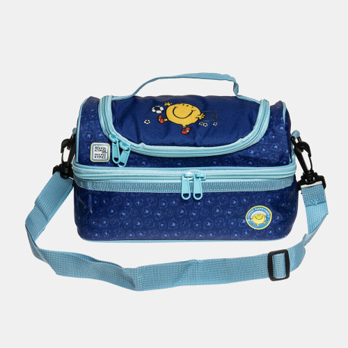Alouette Ο Κύριος Χαρούμενος Τσαντάκι Φαγητού Ώμου Μπλε Μ19 x Π15 x Υ25cm