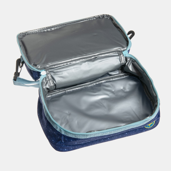 Alouette Ο Κύριος Χαρούμενος Τσαντάκι Φαγητού Ώμου Μπλε Μ19 x Π15 x Υ25cm