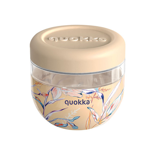 QUOKKA Δοχείο Φαγητού με Καπάκι Σιλικόνης 770ml BUBBLE “VINTAGE FLORAL” – 40135