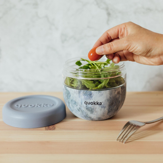 QUOKKA Δοχείο Φαγητού με Καπάκι Σιλικόνης 770ml BUBBLE “ZEN” – 40137