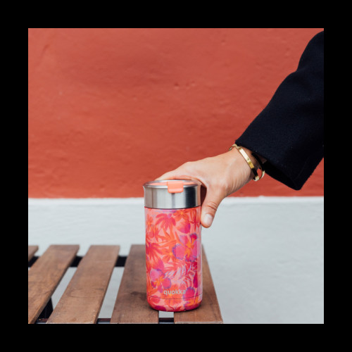 QUOKKA Tumbler Καφέ Θερμός Boost Coral Garden 400ml – 40064
