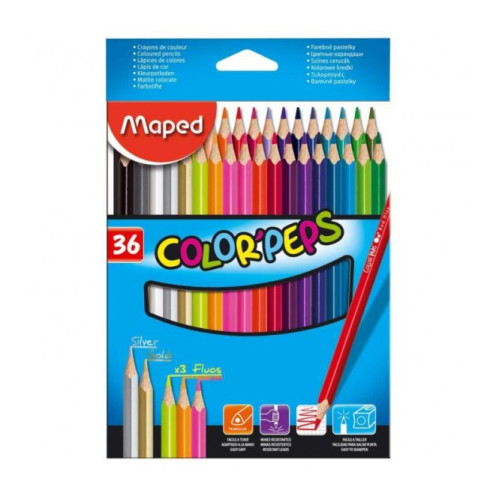 Ξυλομπογιές maped color peps 36 χρώματα Ξυλομπογιές maped color peps 36 χρώματα