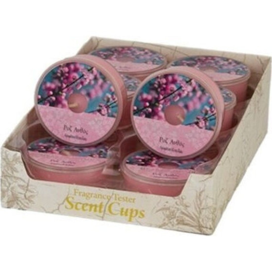 Heart & Home Αρωματικό Κερί Κυπελλάκι Ροζ Ανθός