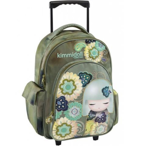 Σχολική Τσάντα Πολυθεσιακό Trolley Kimmidoll Χακί