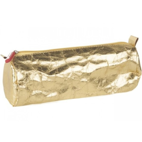 Κασετίνα Βαρελάκι Metallic Χρυσό