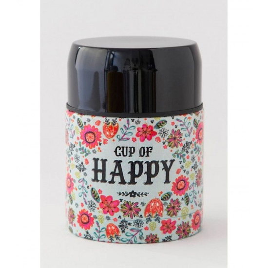 Natural Life Μπουκάλι Θερμός Cup Of Happy 532ml Natural Life Μπουκάλι Θερμός Cup Of Happy 532ml