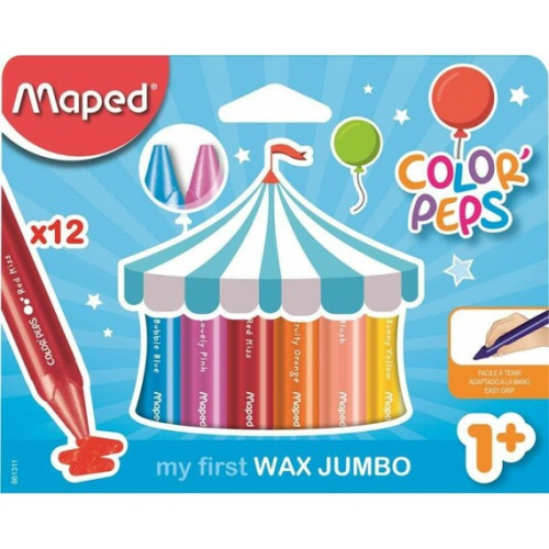 Κηρομπογιές Maped Color Peps my first WAX JUMBO 12 τεμαχίων
