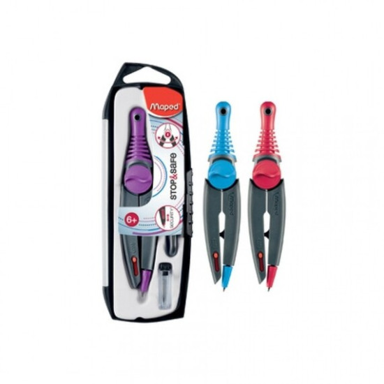 Διαβήτης Stop & Safe με Μύτη Maped Διάφορα Χρώματα Διαβήτης Stop & Safe με Μύτη Maped Διάφορα Χρώματα