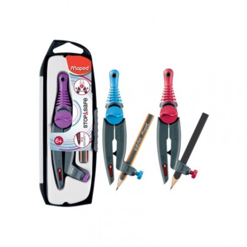 Διαβήτης Stop & Safe Με Μολύβι Διάφορα Χρώματα Maped