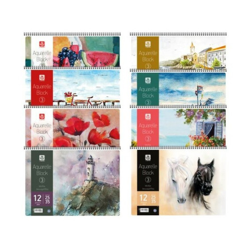 Μπλοκ Ακουαρέλας Νο3 25χ35cm 12Φύλλα Μπλοκ Ακουαρέλας Νο3 25χ35cm 12Φύλλα