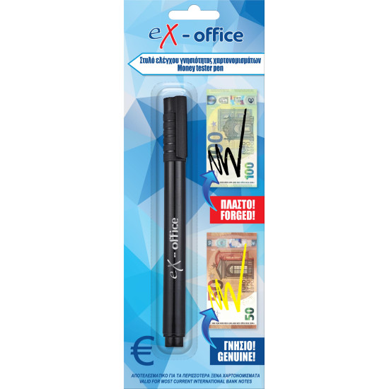 Μαρκαδόρος EX-OFFICE Ανίχνευσης Πλαστών 0402418