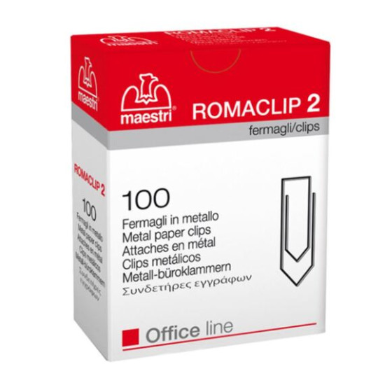 Συνδετήρες Roma Nο2 100τεμ 25mm