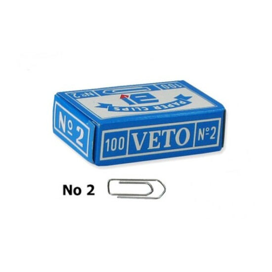 Συνδετήρες Veto Νo.2 100τεμ 25mm