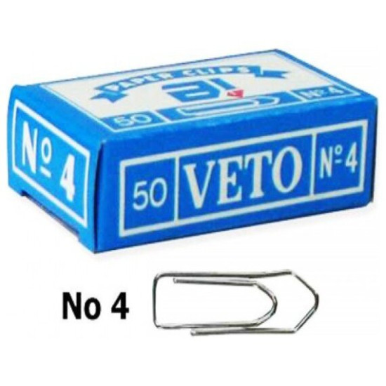 Συνδετήρες Veto Νo.4 100τεμ 33mm