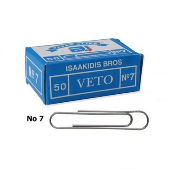 Συνδετήρες Veto Νo.7 100τεμ 78mm