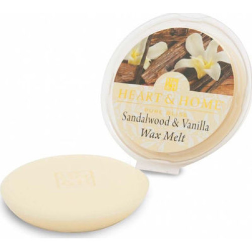 Heart & Home Αρωματικό Κερί Wax Melts Σανταλόξυλο & Βανίλια