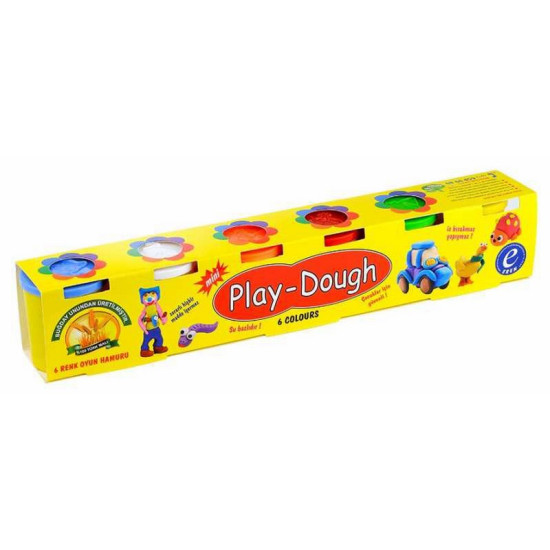 Πλαστοζυμαράκια PLAY-DOUGH MAXI 6 Χρώματα 50gr