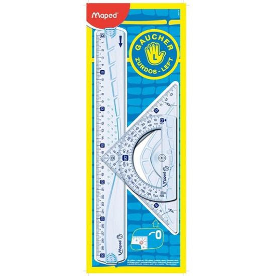 Γεωμετρικό σετ οργάνων για αριστερόχειρες Maped Geometric 30cm Γεωμετρικό σετ οργάνων για αριστερόχειρες Maped Geometric 30cm