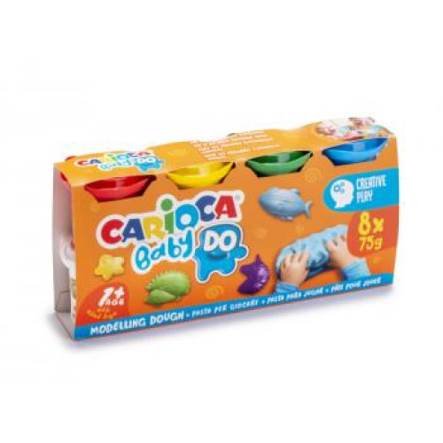 ΠΛΑΣΤΟΖΥΜΑΡΑΚΙΑ CARIOCA BABY 1+ ΣΕΤ 8τεμ Χ 75gr ΠΛΑΣΤΟΖΥΜΑΡΑΚΙΑ CARIOCA BABY 1+ ΣΕΤ 8τεμ Χ 75gr