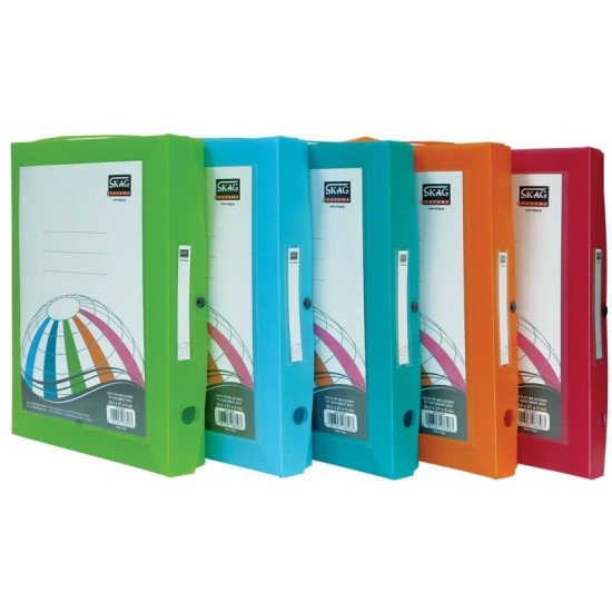 ΚΟΥΤΙ PP. MΕ ΚΟΥΜΠΙ ΕΤΙΚΕΤΑ ΚΑΙ ΛΑΒΗ 36.5Χ27Χ6ΕΚ. FANCY ΧΡΩΜΑΤΑ