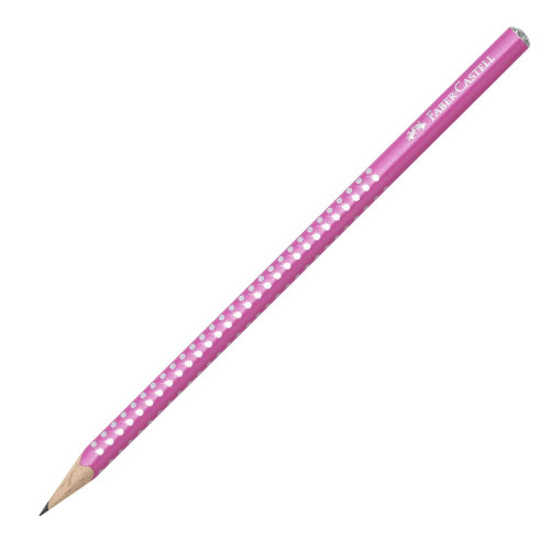 Μολύβι Faber Castell grip sparkle pink
