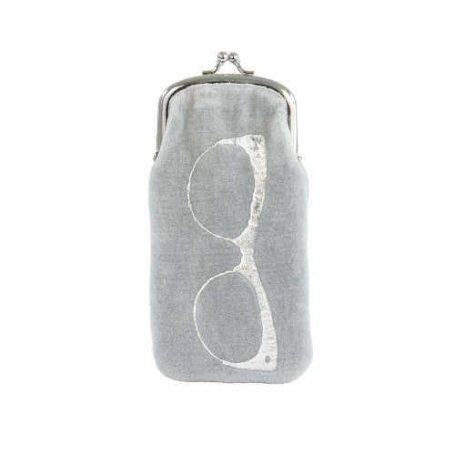 Θήκη Γυαλιών Γκρι βελούδο Artebene