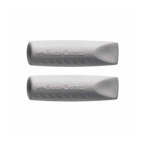 Γόμα Faber Castell Καπάκι Σετ 2τεμ. Γκρι