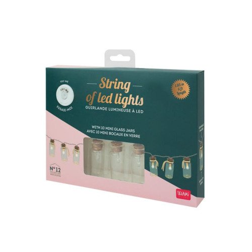 10 Λαμπάκια LED Mini Glass Jars Legami Milano