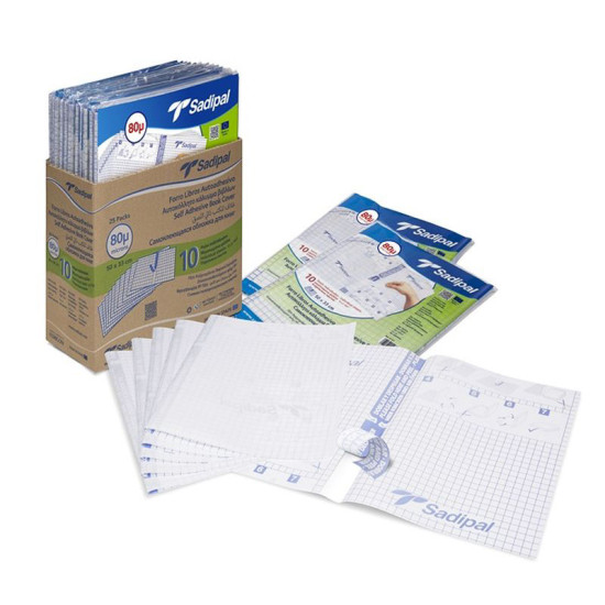 ΑΥΤΟΚΟΛΛΗΤΟ SADIPAL ΔΙΑΦΑΝΕΣ 80MIC 50X33CM 10ΦΥΛ.